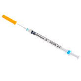 Insulin Syringe with Retractable Safety Needle, Box of 100 - 29G